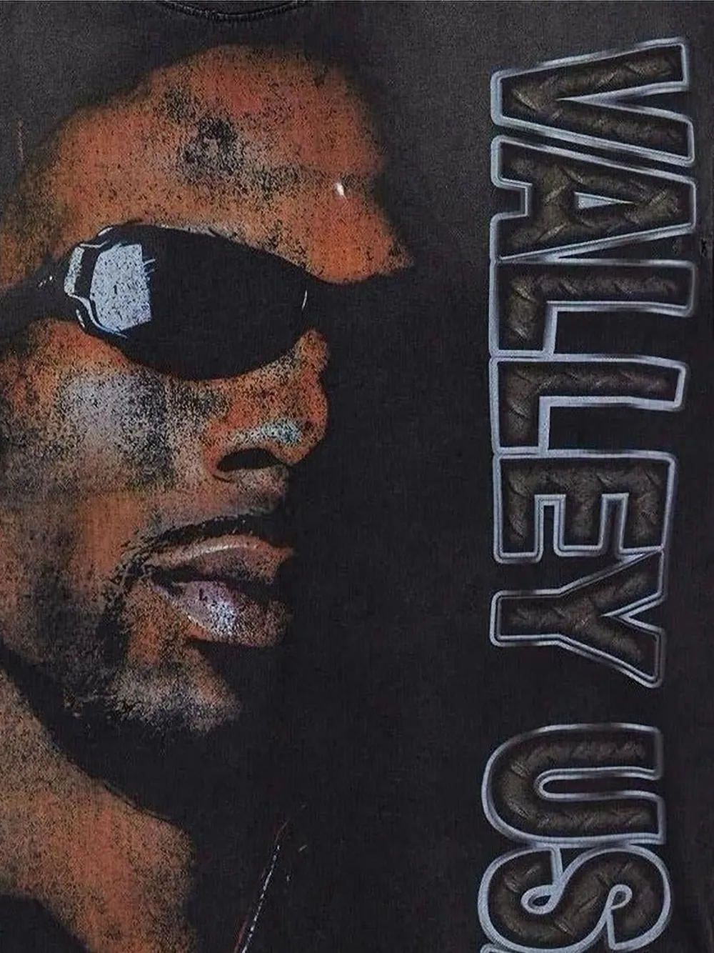 Vale printed T-shirt - Zwart