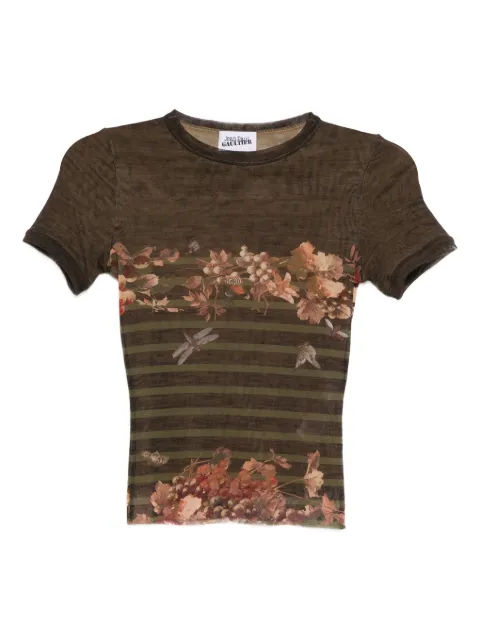 Jean Paul Gaultier T-Shirt mit Blumen-Print
