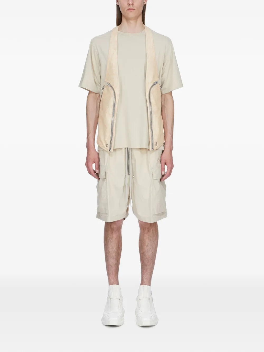 Rick Owens Brad T-shirt met ronde hals Beige