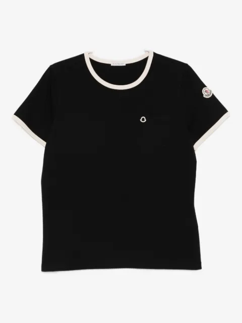 Moncler logo embroidery pocket T-shirt