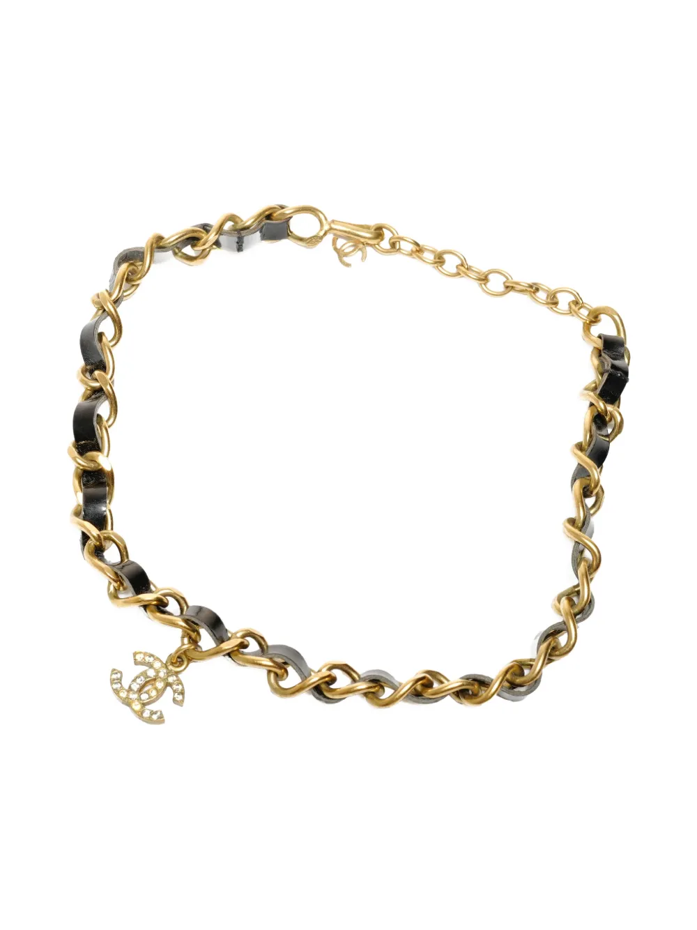 CHANEL Pre-Owned 1995 CC-mark chain necklace - Oro