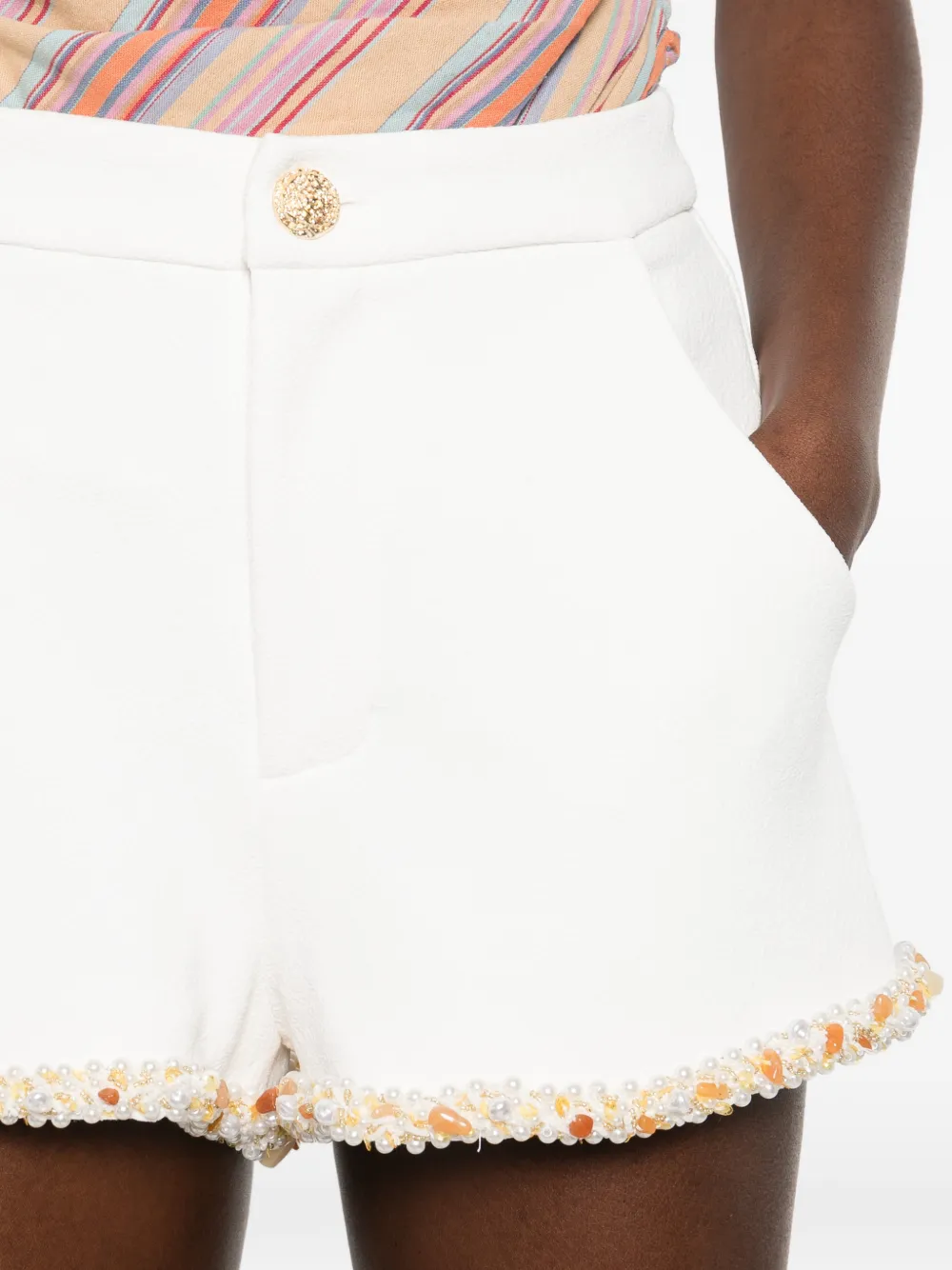 Embellished Trim Shorts