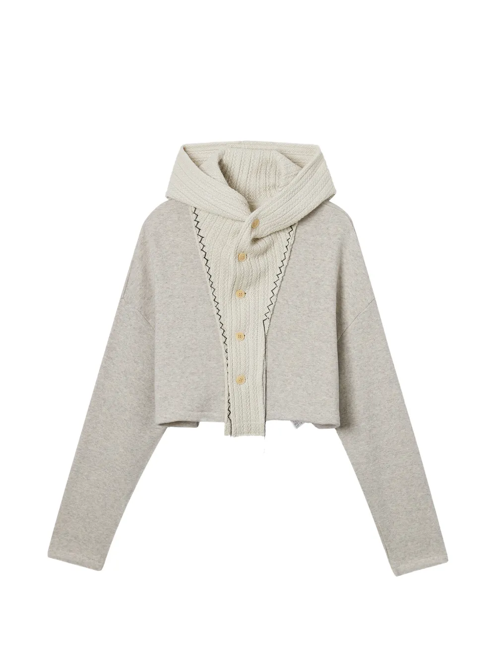 Y's buttoned hoodie - Toni neutri
