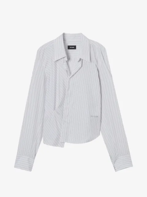 We11done striped collared shirt