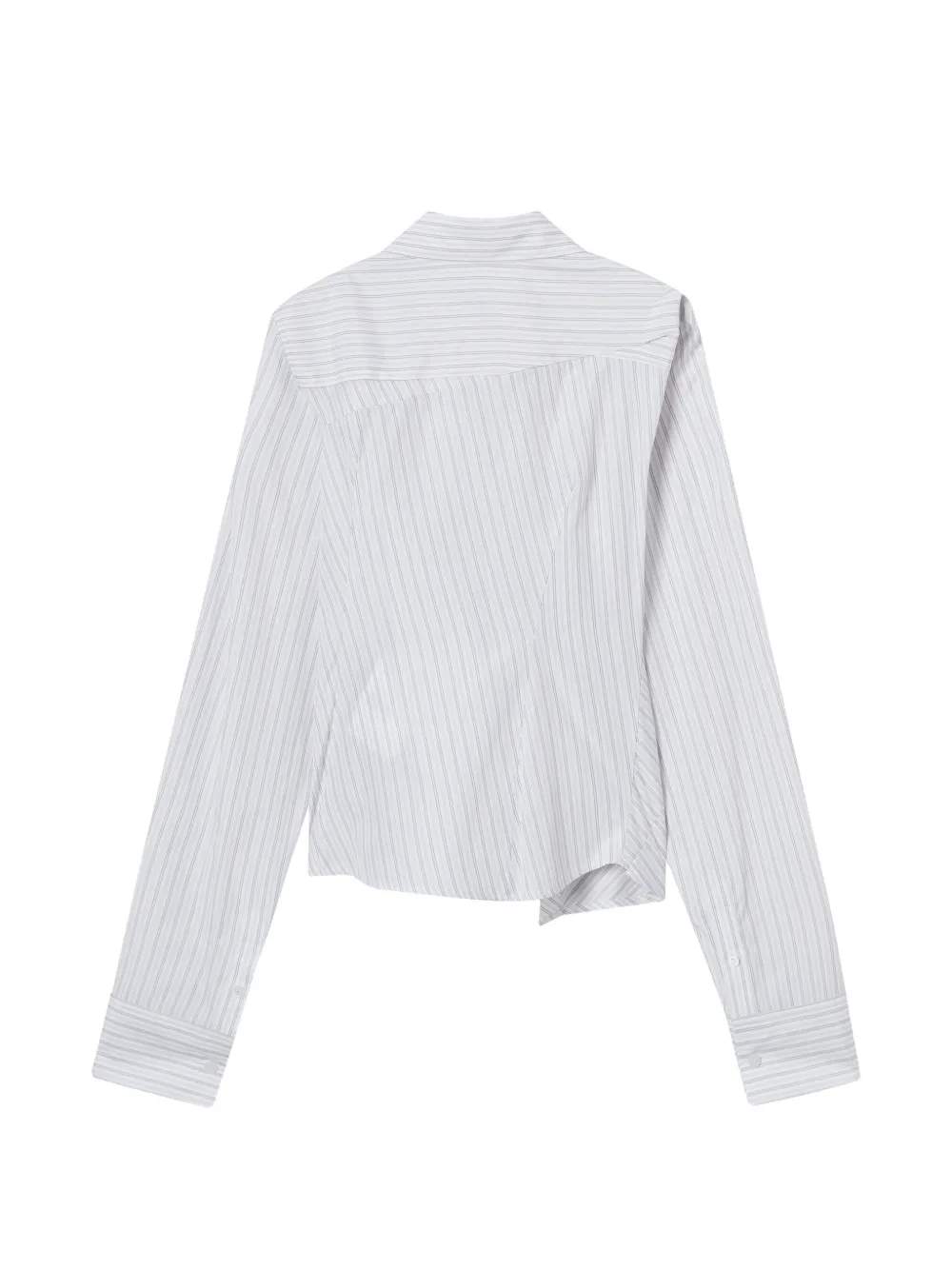  We11done Striped Collared Shirt - White 