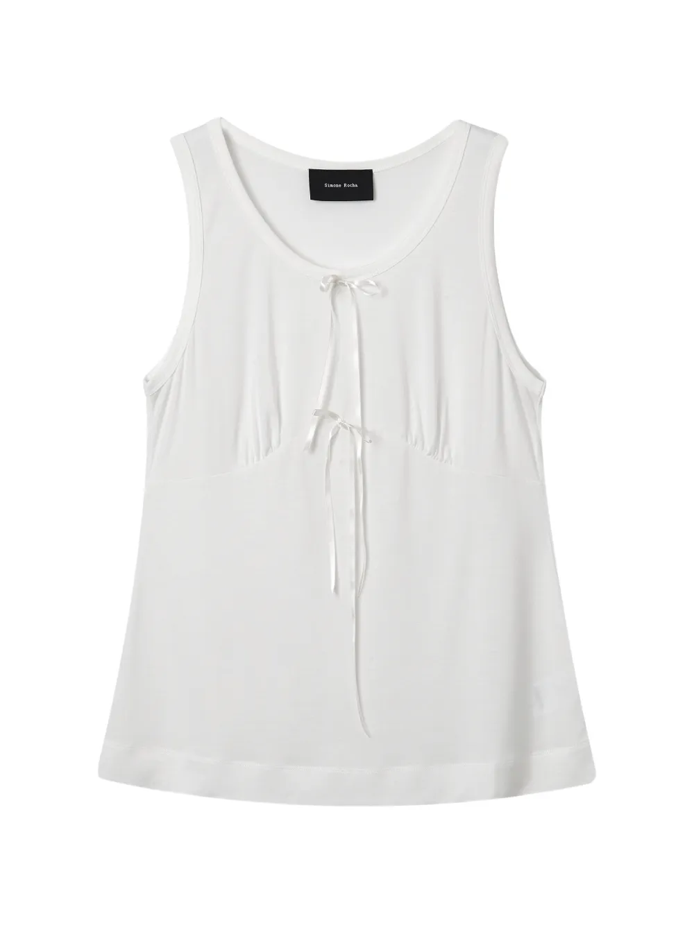 Simone Rocha tie-detail tank top - Bianco