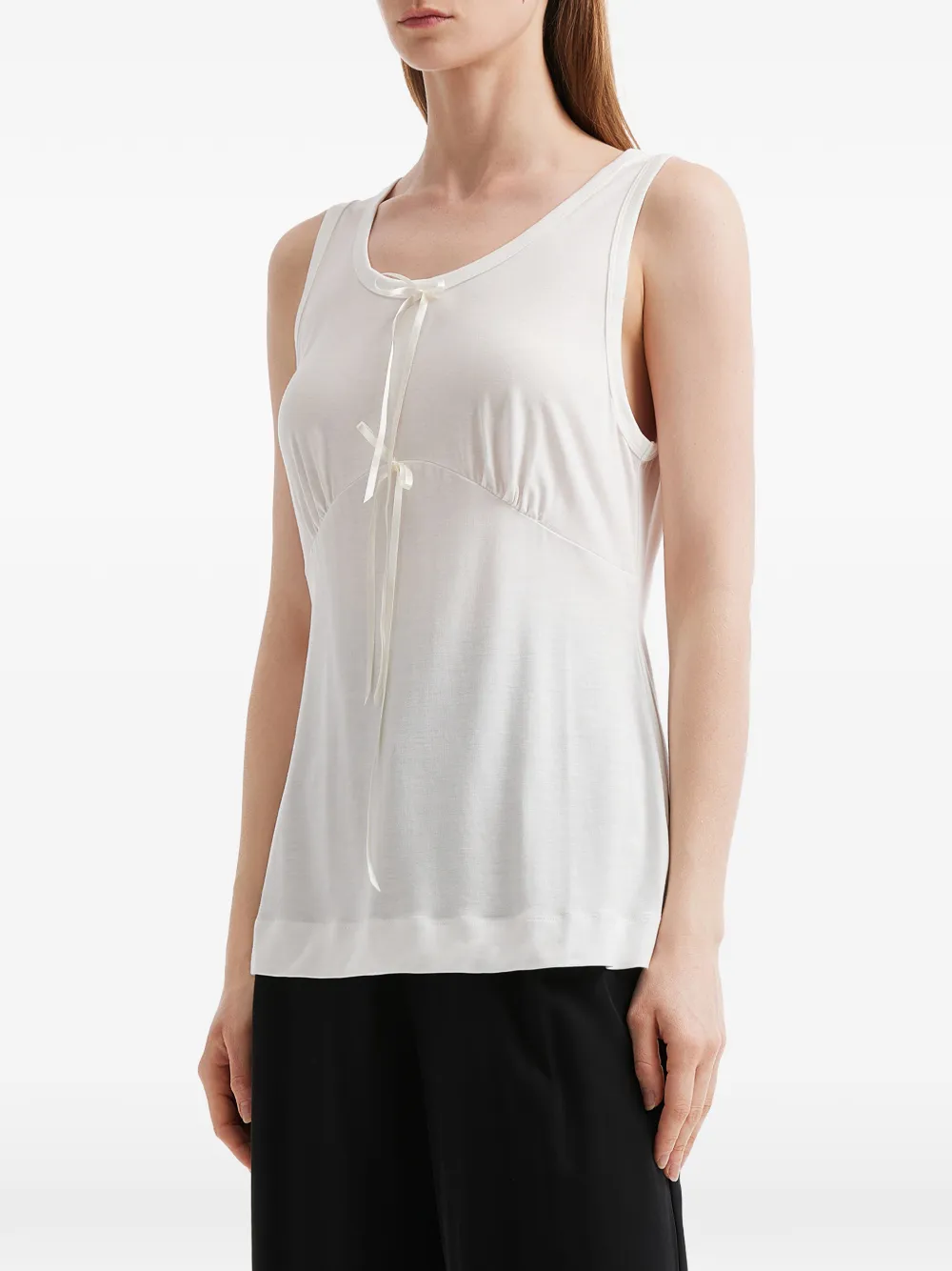 tie-detail tank top