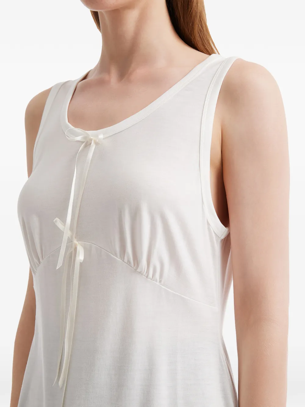 tie-detail tank top