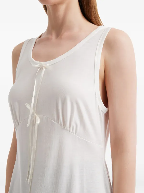 Simone Rocha tie-detail Tank Top | White | FARFETCH CA
