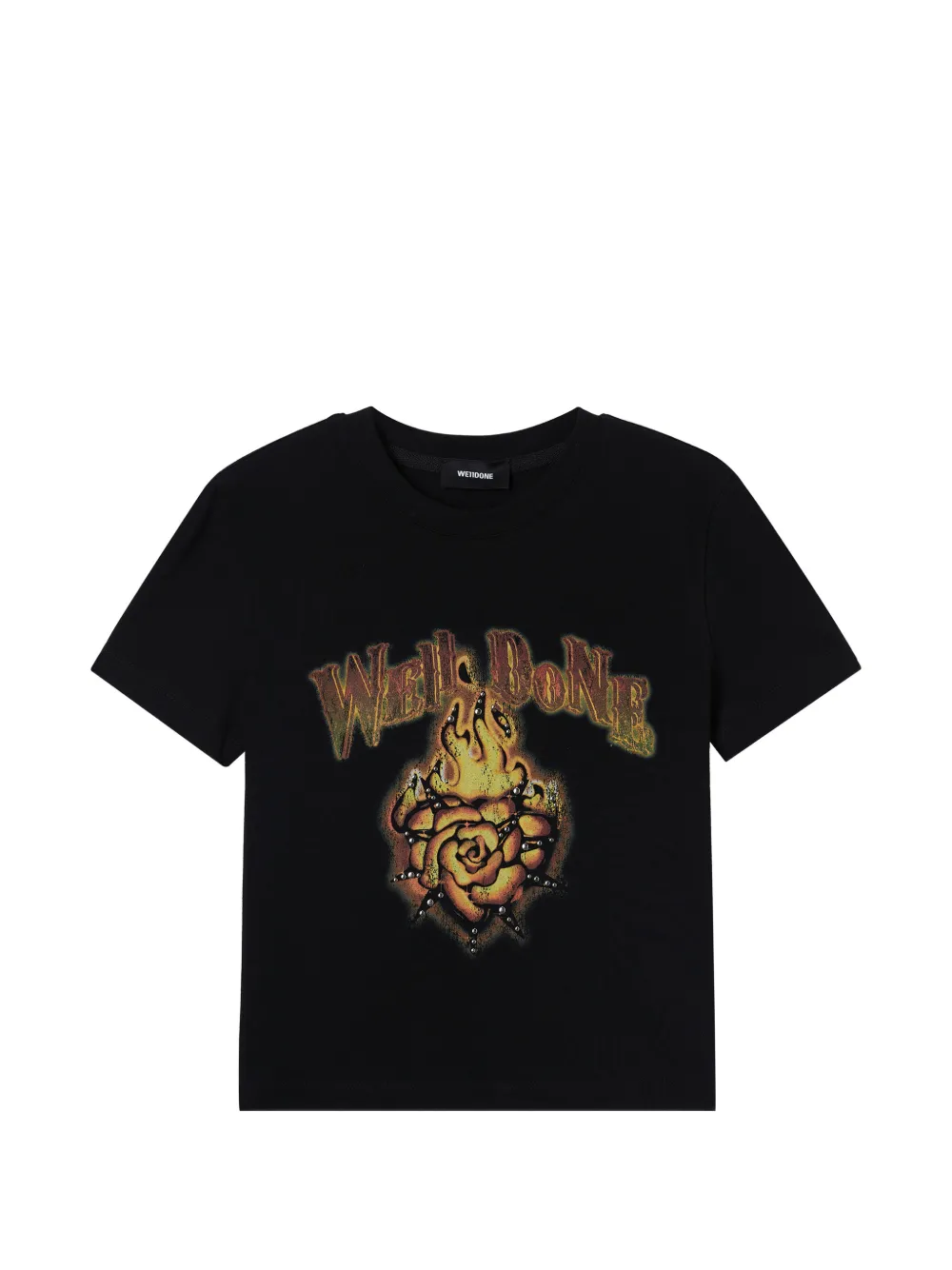 We11done graphic T-shirt - Nero