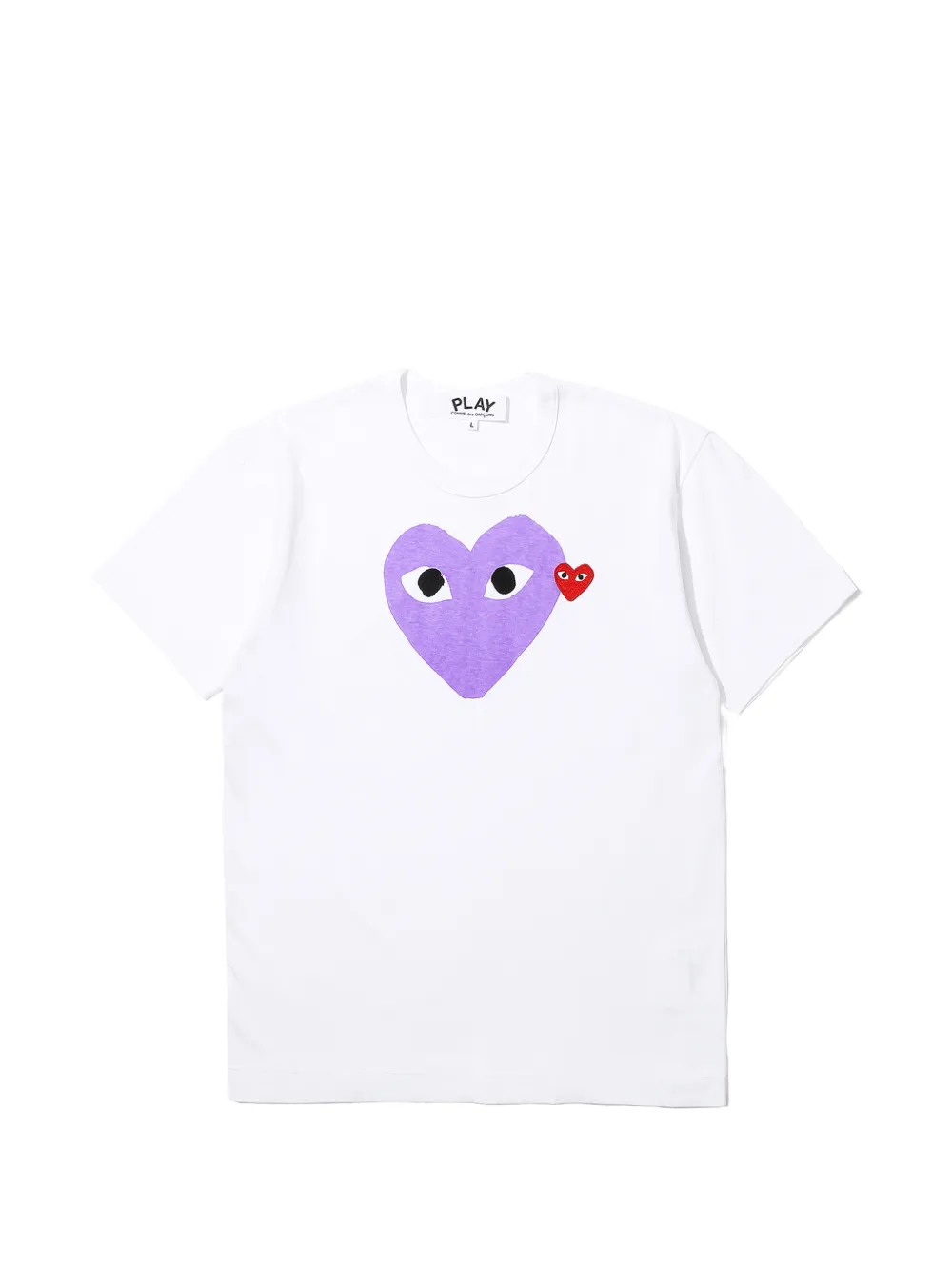 Comme Des Garçons Play T-shirt con stampa - Bianco