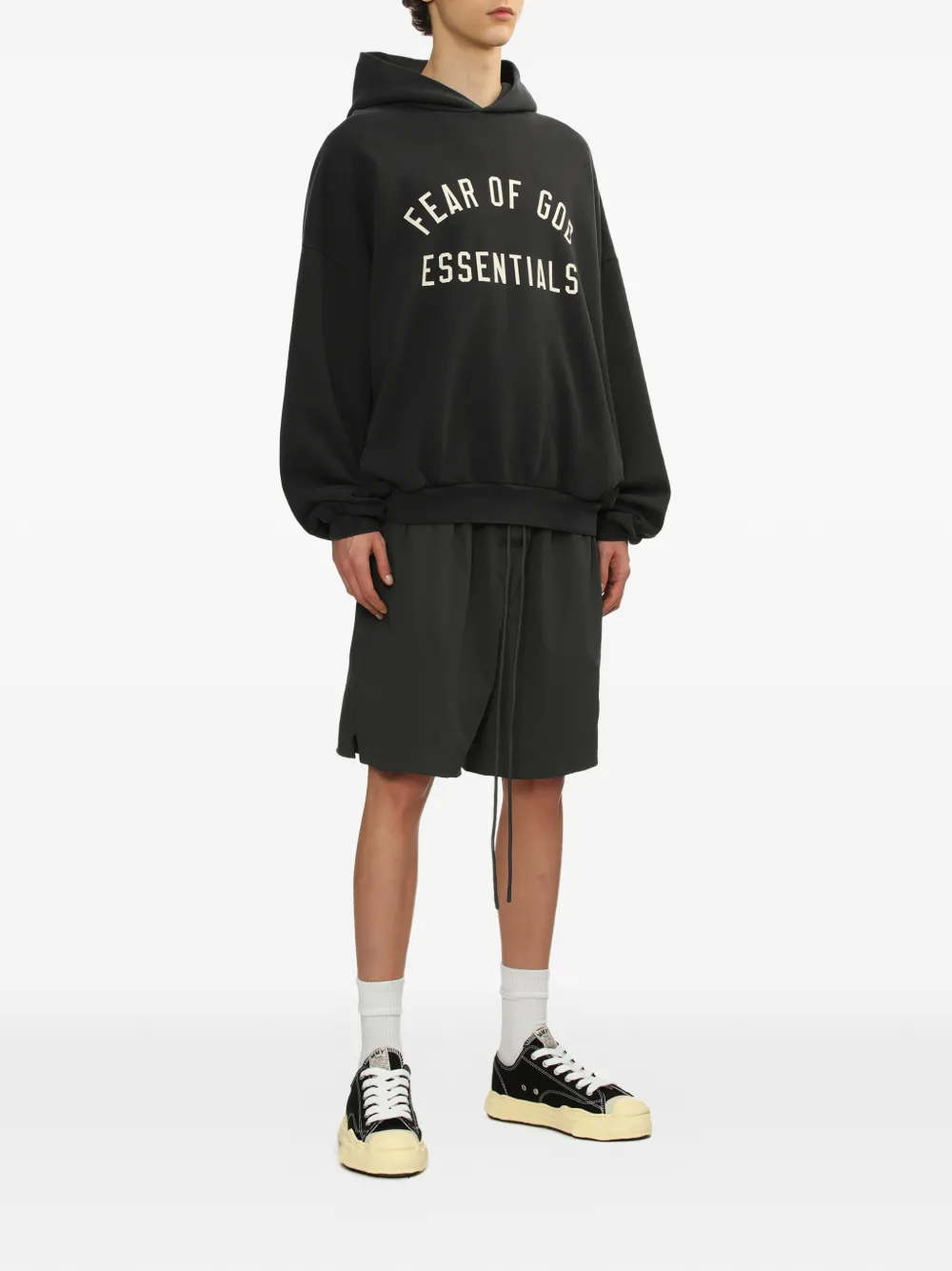FEAR OF GOD ESSENTIALS Hoodie met logo Zwart