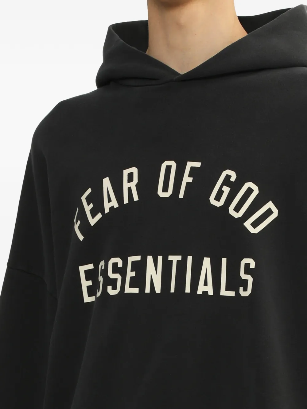 FEAR OF GOD ESSENTIALS Hoodie met logo Zwart