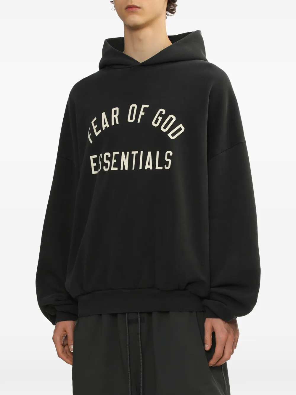 FEAR OF GOD ESSENTIALS Hoodie met logo Zwart