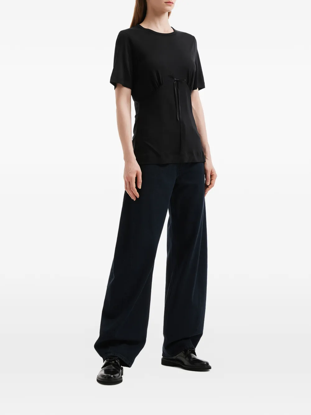 Simone Rocha T-shirt met lint Zwart