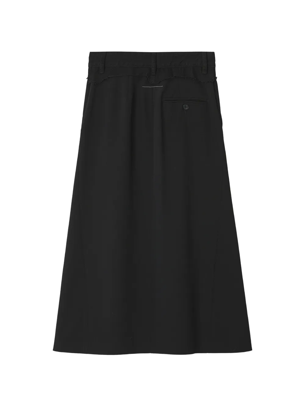 MM6 Maison Margiela A-lijn rok met franje Zwart