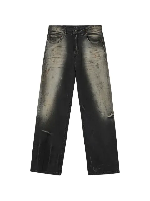 We11done faded-denim trousers