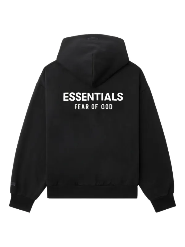 FEAR OF GOD ESSENTIALS zip-fastening Hoodie | Black | FARFETCH