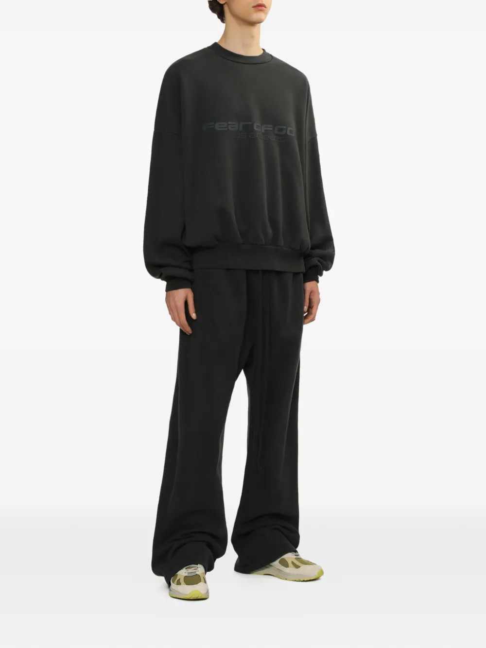FEAR OF GOD ESSENTIALS logo sweatshirt - Zwart