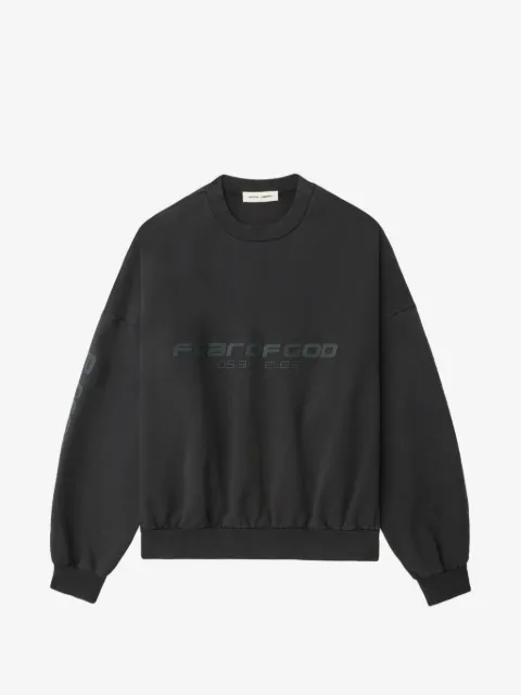 FEAR OF GOD ESSENTIALS logo-print cropped sweatshirt