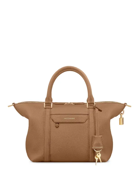 MAISON de SABRÉ Weekender full-grain lock leather tote bag