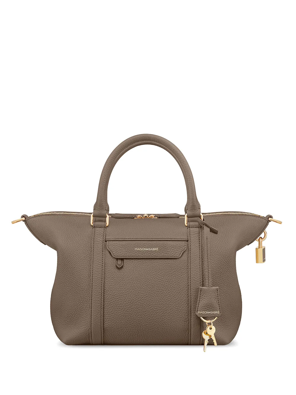 MAISON de SABRÉ small weekender signature lock totebag - Brown