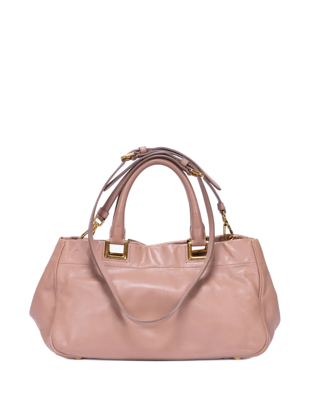  Prada Pre-owned Bow Detail Leather Handbag - Pink 