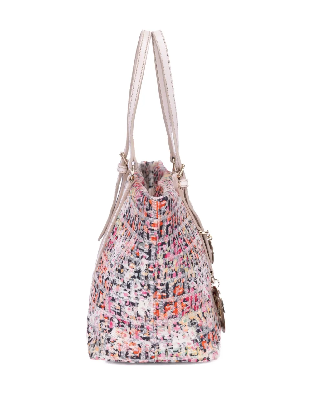 Fendi Pre-Owned Shopper met zucchino patroon Beige
