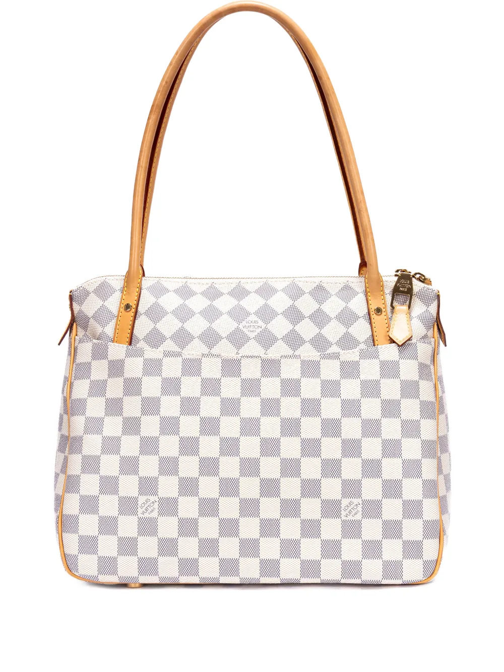 Louis Vuitton Pre-Owned Borsa tote Figheri PM a quadri - Bianco