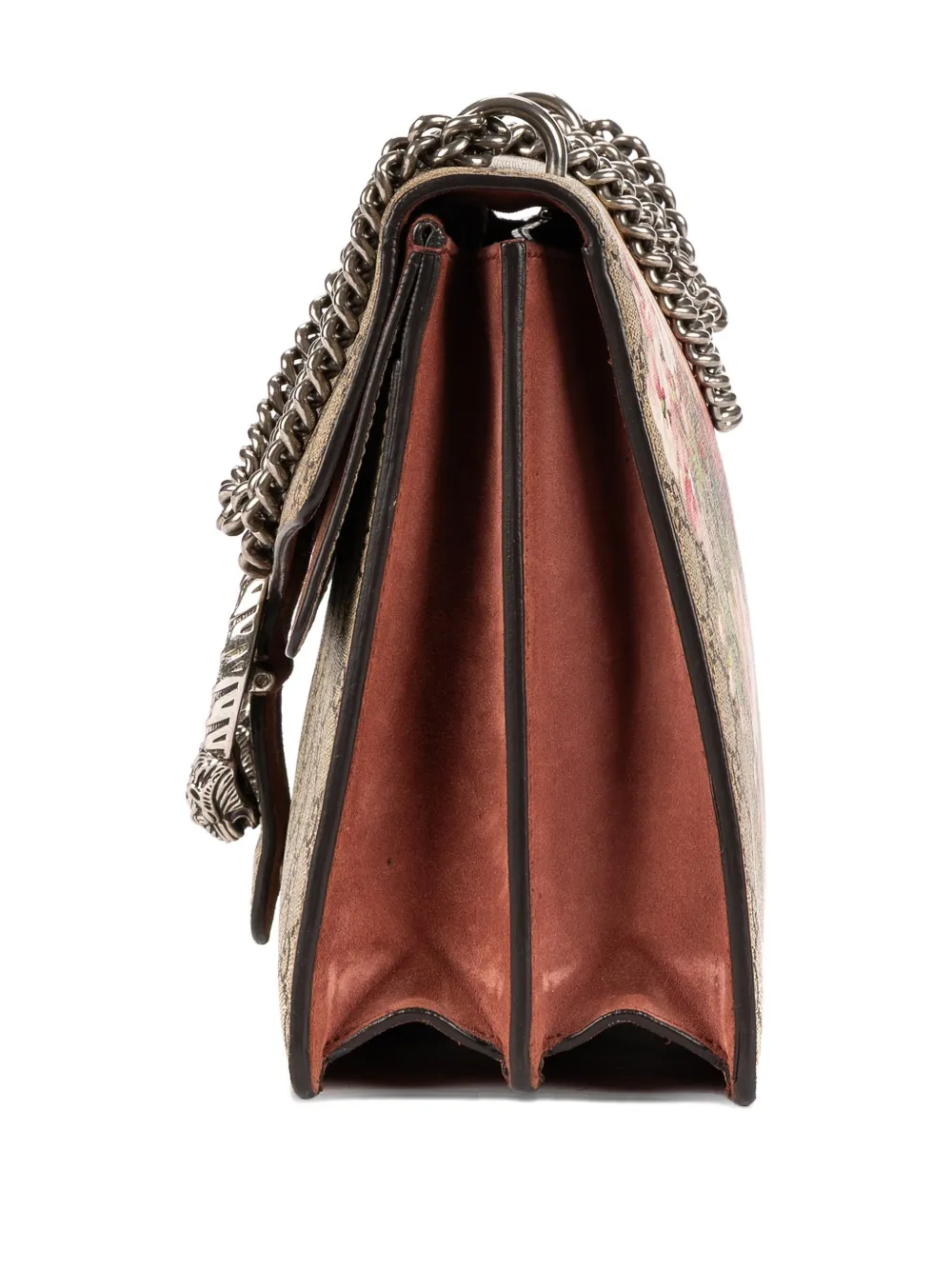 Floral-Print Chain Shoulder Bag