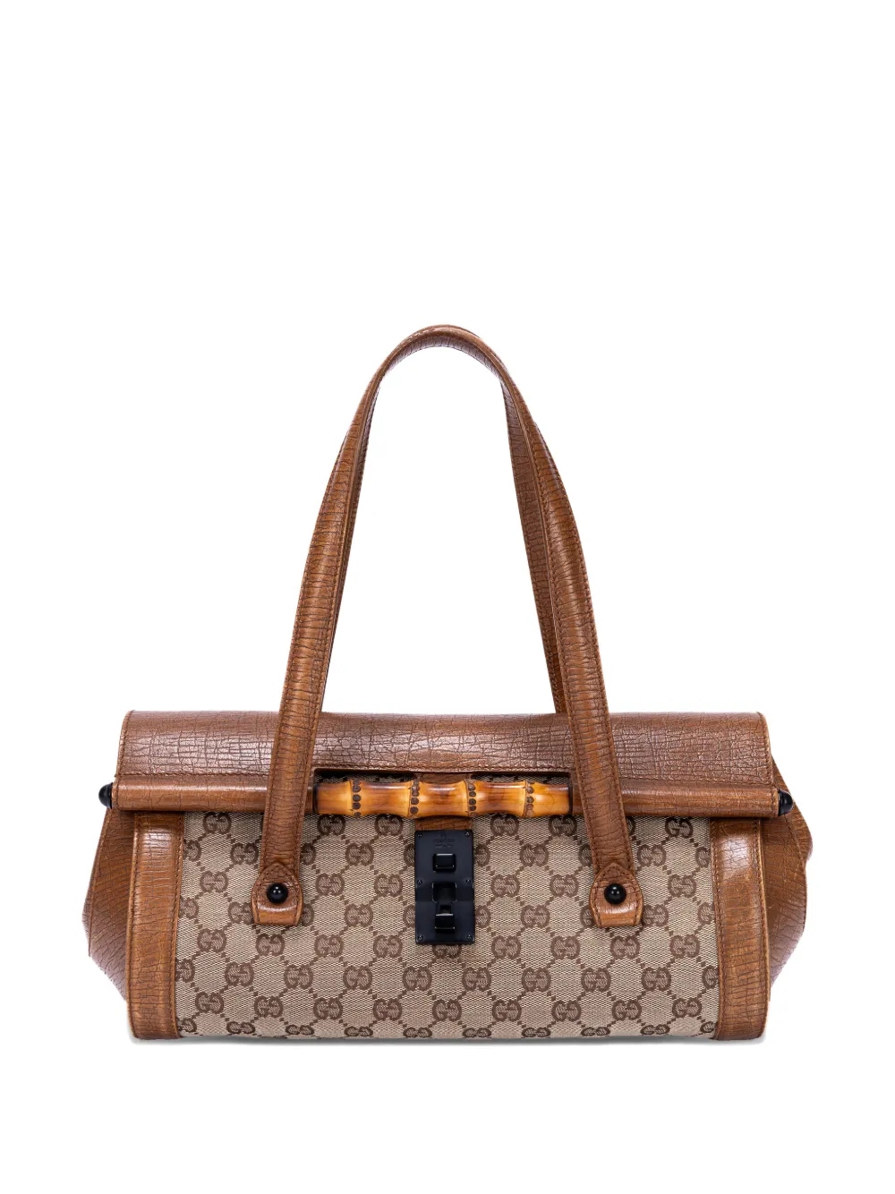 Gucci Pre-Owned Borsa tote GG con dettaglio in bambù - Marrone