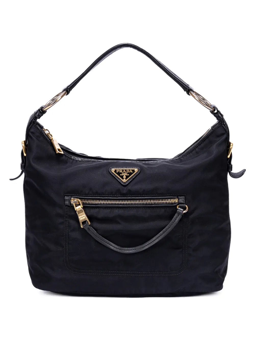 Prada Pre-Owned Borsa tote con placca logo - Nero