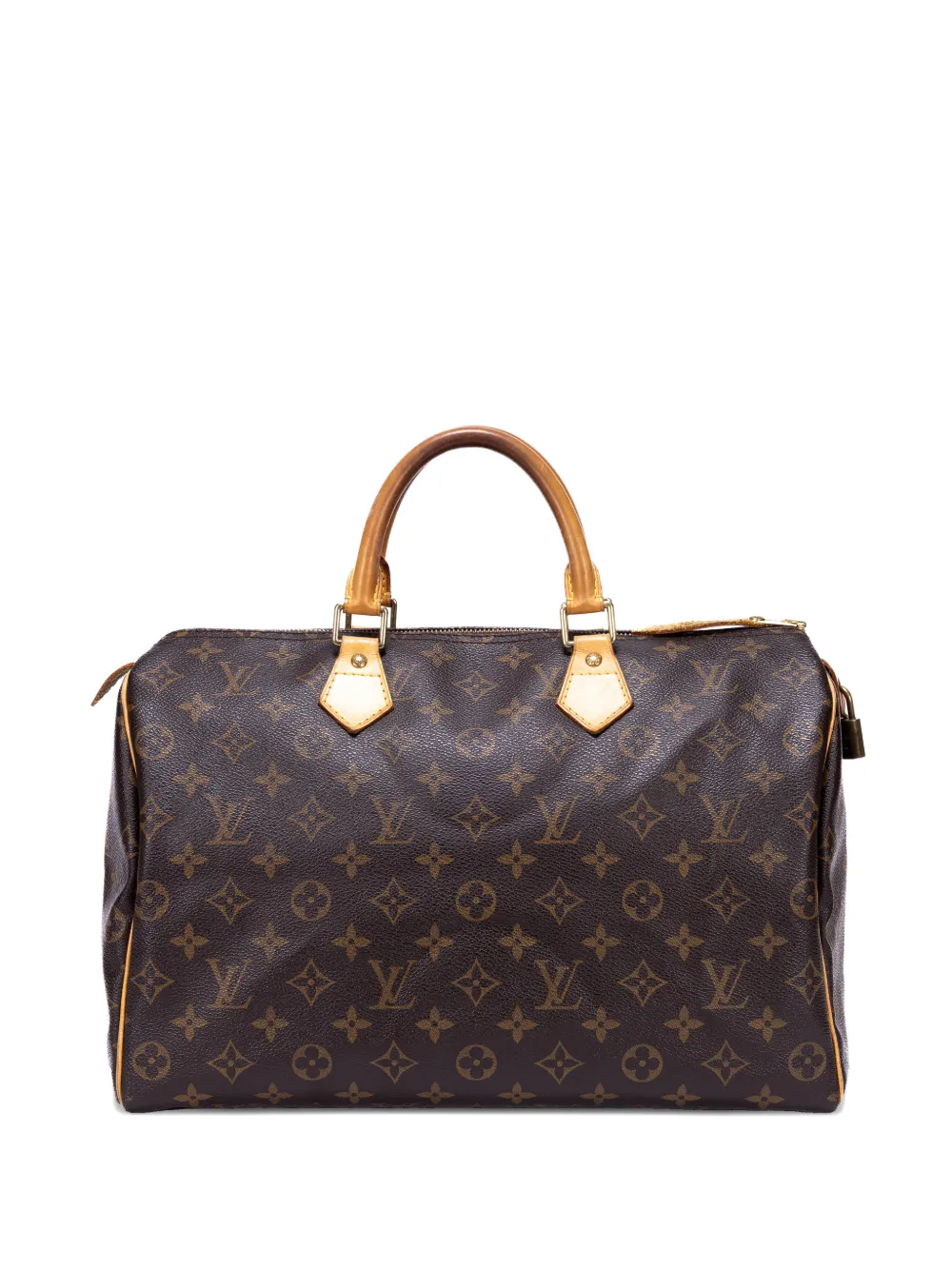 Louis Vuitton Pre-Owned Borsa tote 35 Speedy con monogramma - Marrone