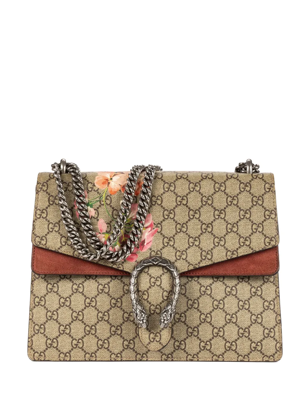 Gucci Pre-Owned Borsa a fiori con catena - Toni neutri