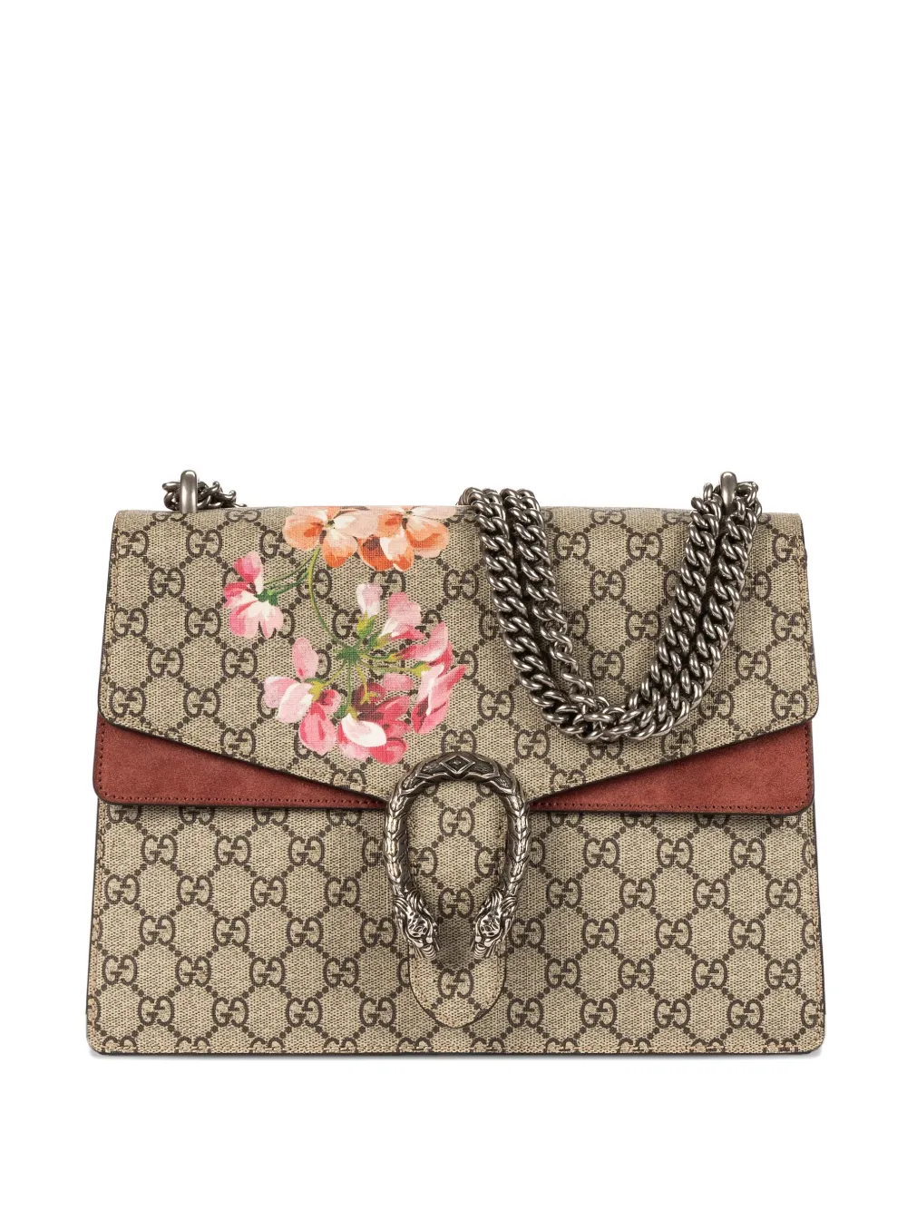 Gucci Pre-Owned Borsa a spalla Dionysus mini a fiori con catena - Toni neutri