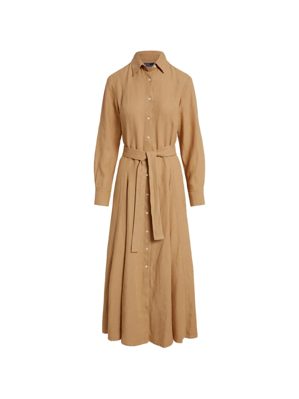 Polo Ralph Lauren belted Florence midi shirt dress - Braun