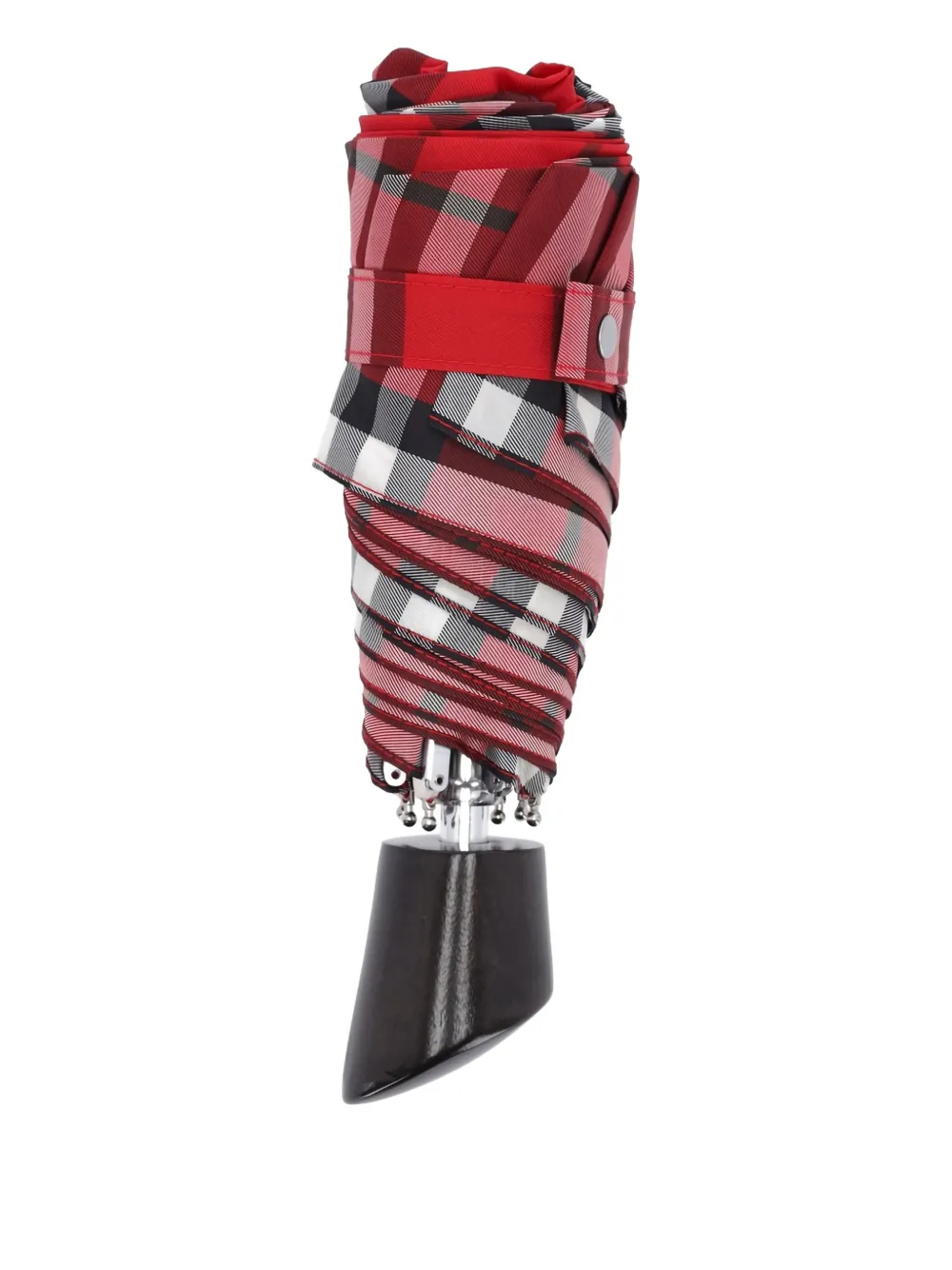Burberry check folding umbrella - Rosso