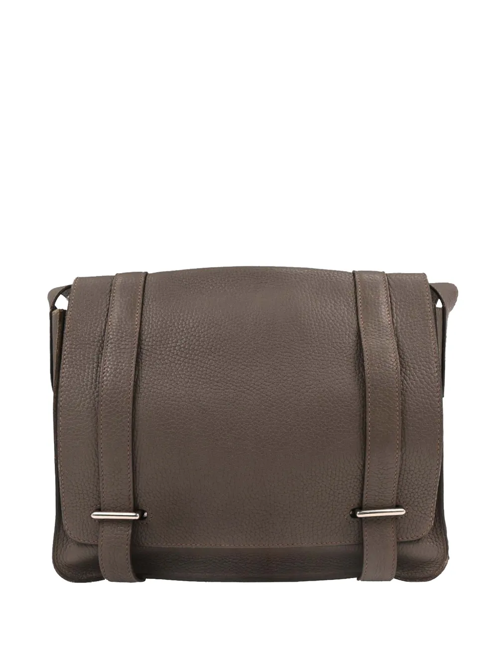 Hermès Pre-Owned Borsa a tracolla Etain Steve Caporal 27 in pelle Taurillon Clemence 2016 - Marrone