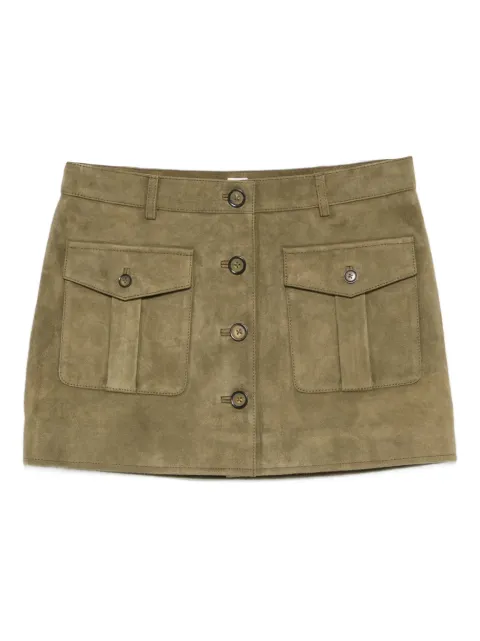 The Garment suede mini skirt