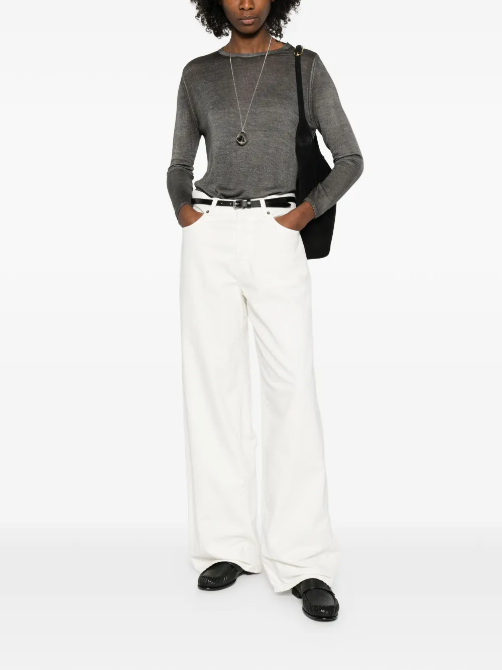  Avant Toi Crew-neck Top - Grey 