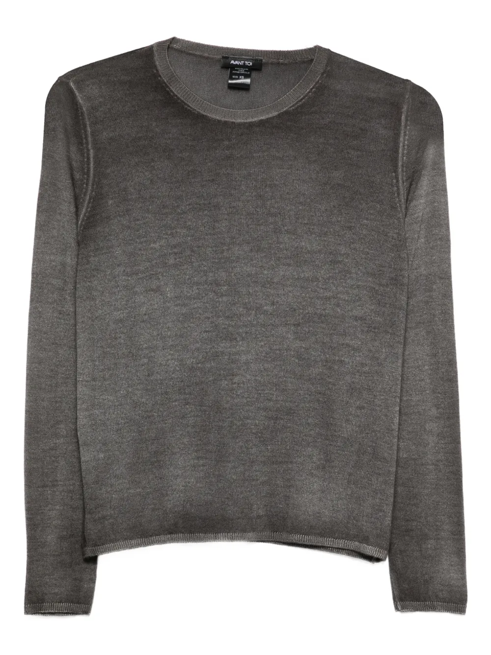 Avant Toi crew-neck top - Grigio