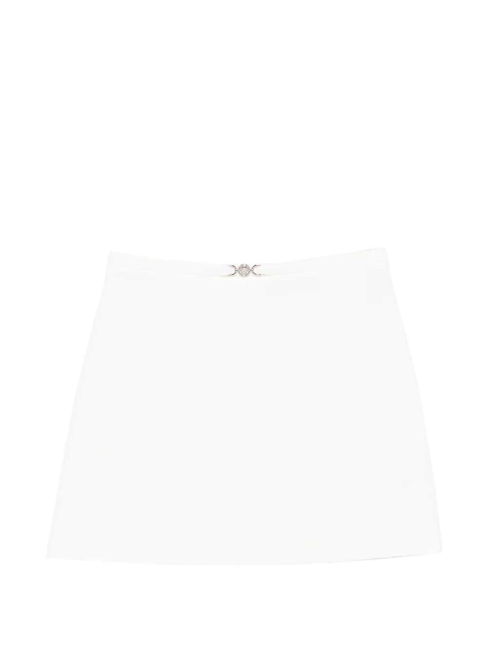 Versace embellishment A-line skirt - Bianco