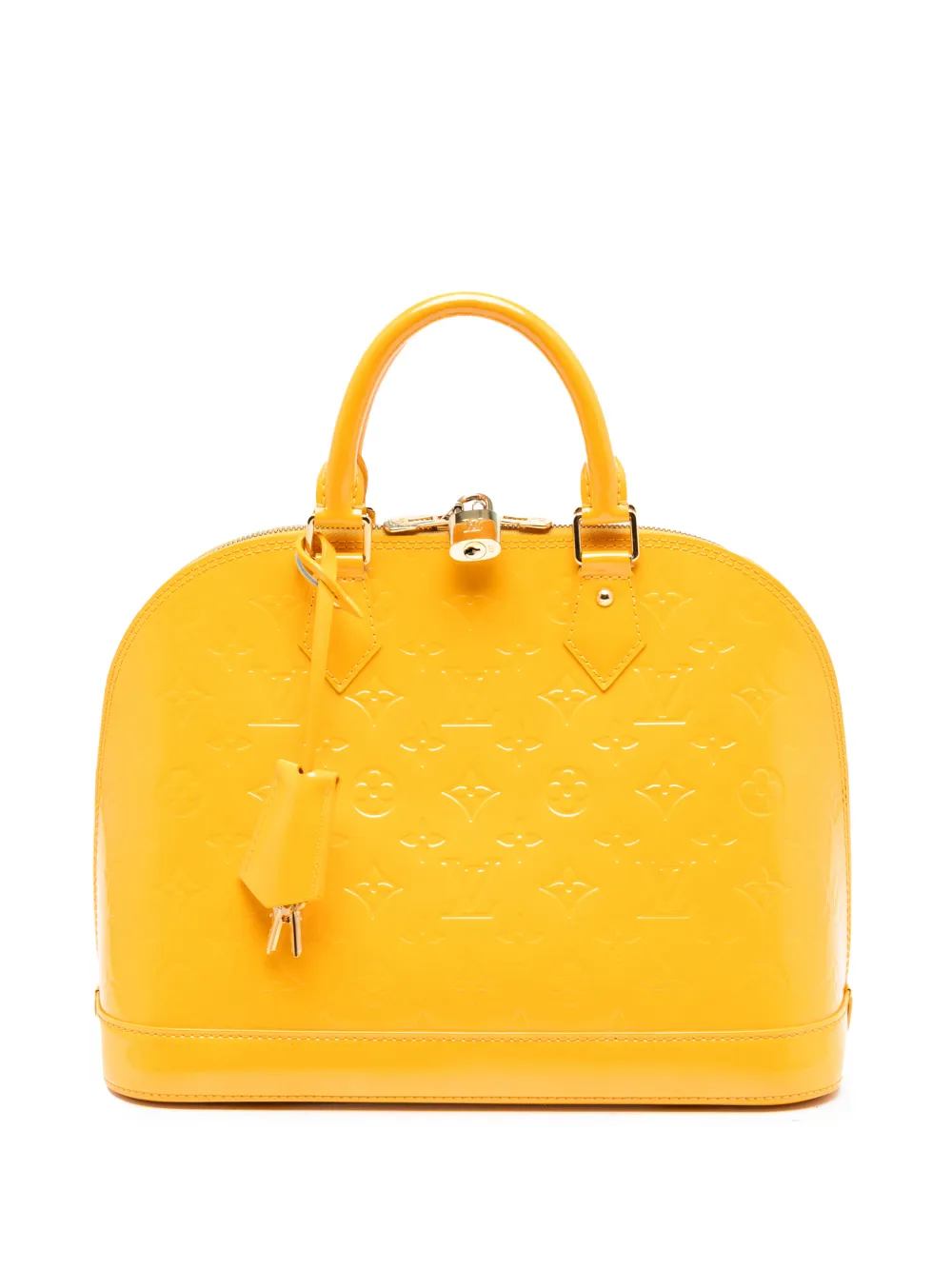 Louis Vuitton Pre-Owned 2012 Monogram Vernis Alma PM handbag - Giallo