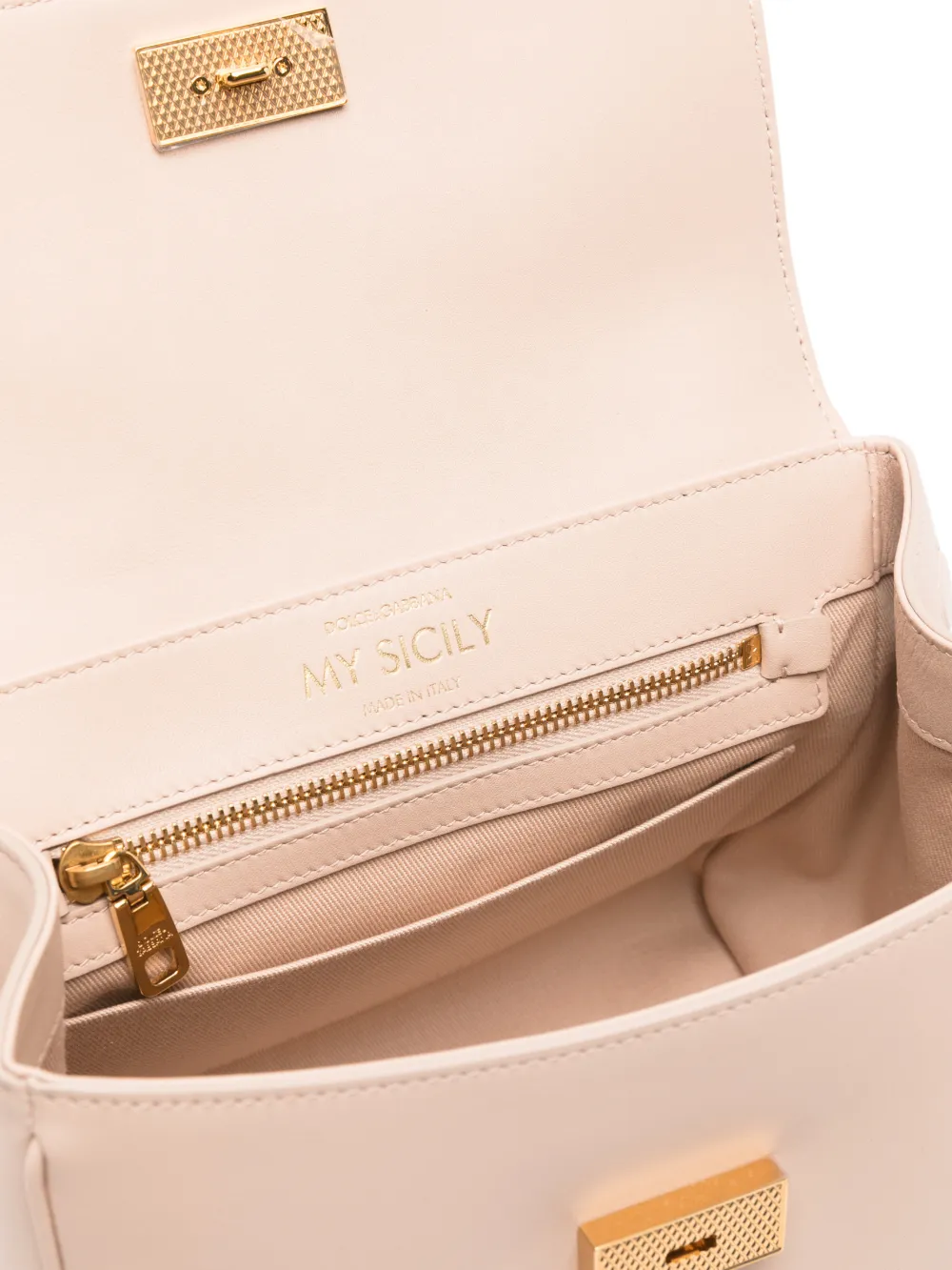 Dolce & Gabbana Kleine My Sicily kalfsleren handtas Roze