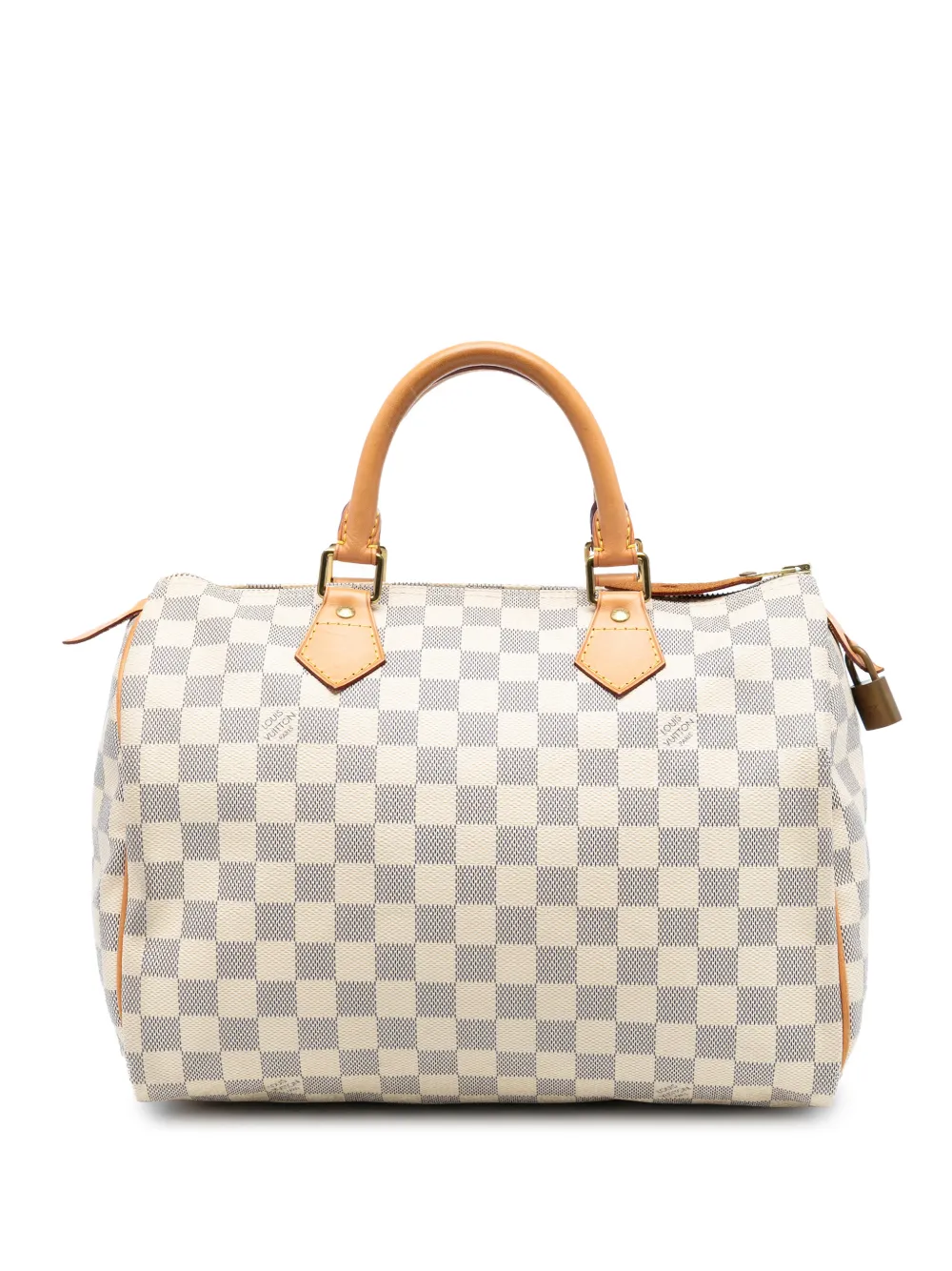 Louis Vuitton Pre-Owned 2014 Damier Azur Speedy 30 boston bag - Bianco
