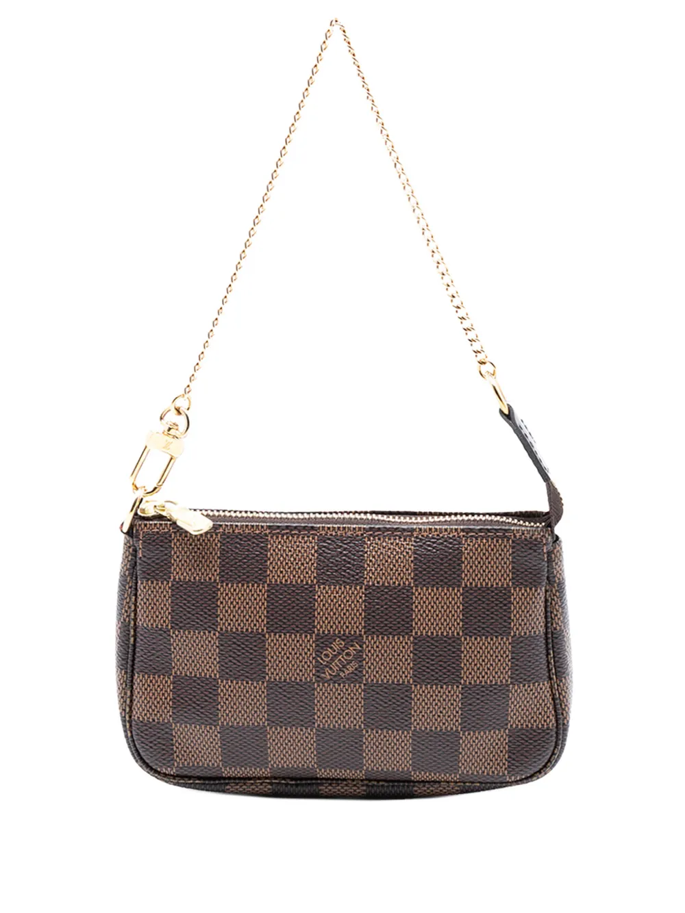 Louis Vuitton Pre-Owned 2021 Damier Ebene Mini Pochette Accessoires handbag - Marrone
