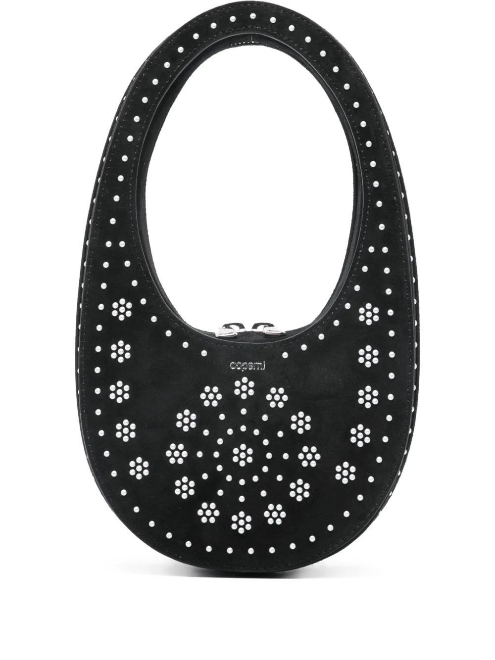 Coperni mini swipe floral-stud tote bag - Nero
