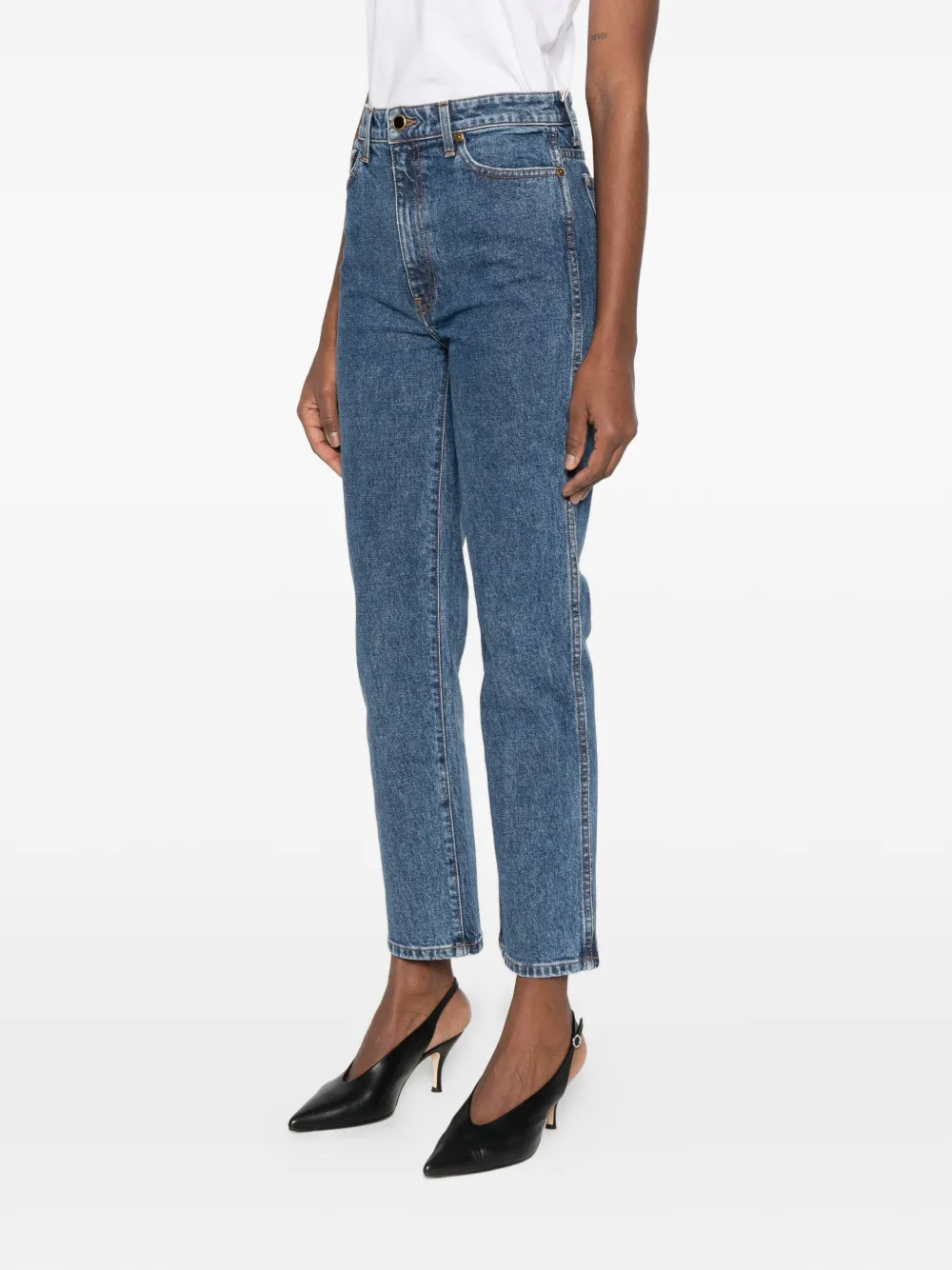  Khaite Abigail Straight-leg Jeans - Blue 