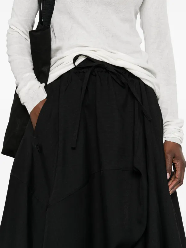 Y-3 asymmetric-hem Midi Skirt | Black | FARFETCH