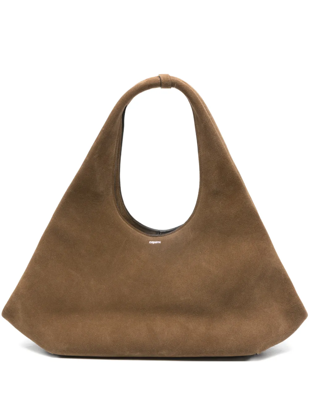 Coperni suede top-handle tote bag - Marrone